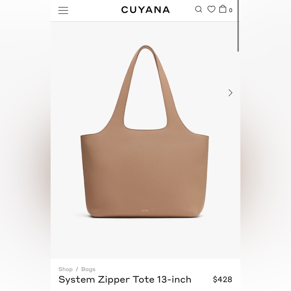 Cuyana Tan System Tote 13-inch NWT